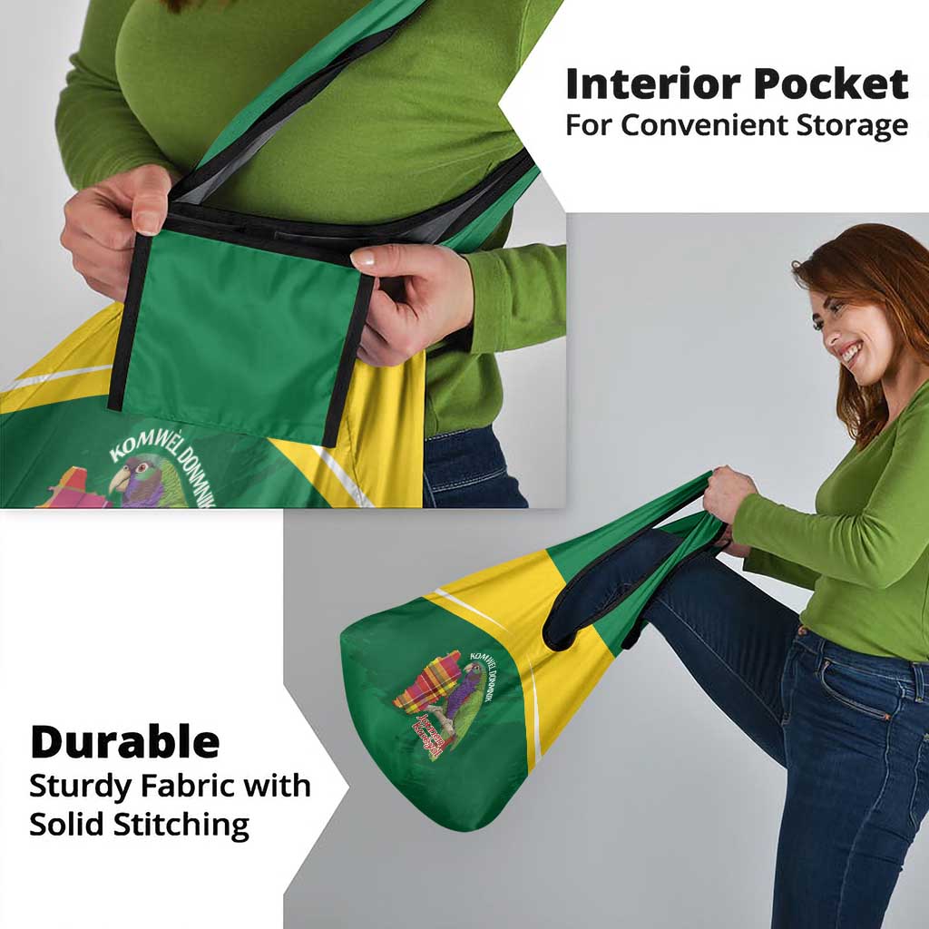 Komwel Donmnik Jounen Kweyol Grocery Bag Dominica Creole Day Imperial Amazon - Wonder Print Shop