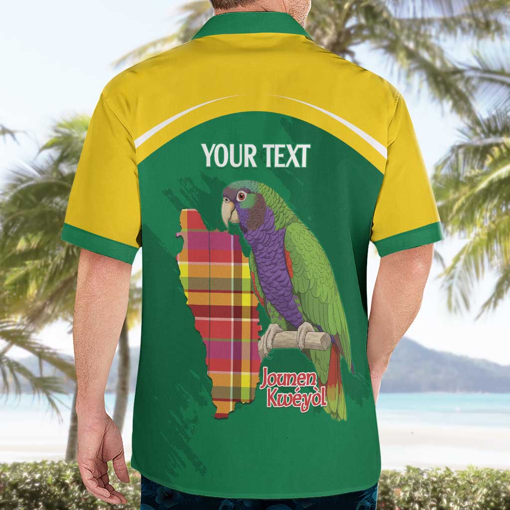 Personalized Komwel Donmnik Jounen Kweyol Hawaiian Shirt Dominica Creole Day Imperial Amazon - Wonder Print Shop