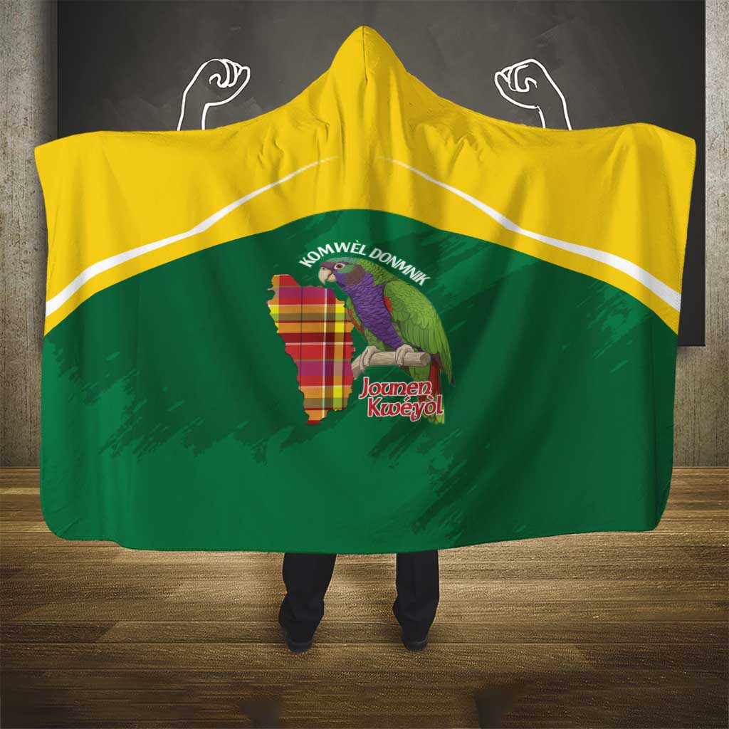 Komwel Donmnik Jounen Kweyol Hooded Blanket Dominica Creole Day Imperial Amazon - Wonder Print Shop