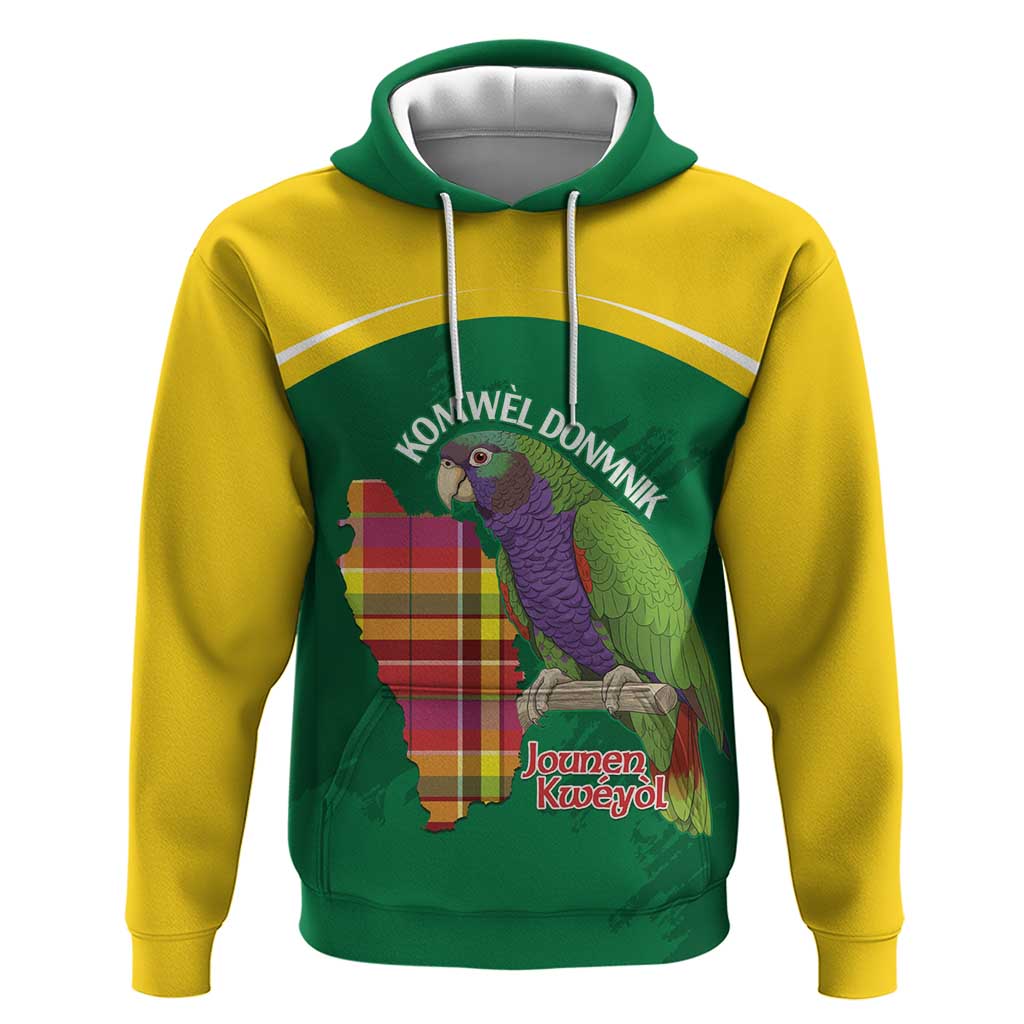 Personalized Komwel Donmnik Jounen Kweyol Hoodie Dominica Creole Day Imperial Amazon - Wonder Print Shop