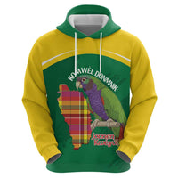 Personalized Komwel Donmnik Jounen Kweyol Hoodie Dominica Creole Day Imperial Amazon - Wonder Print Shop
