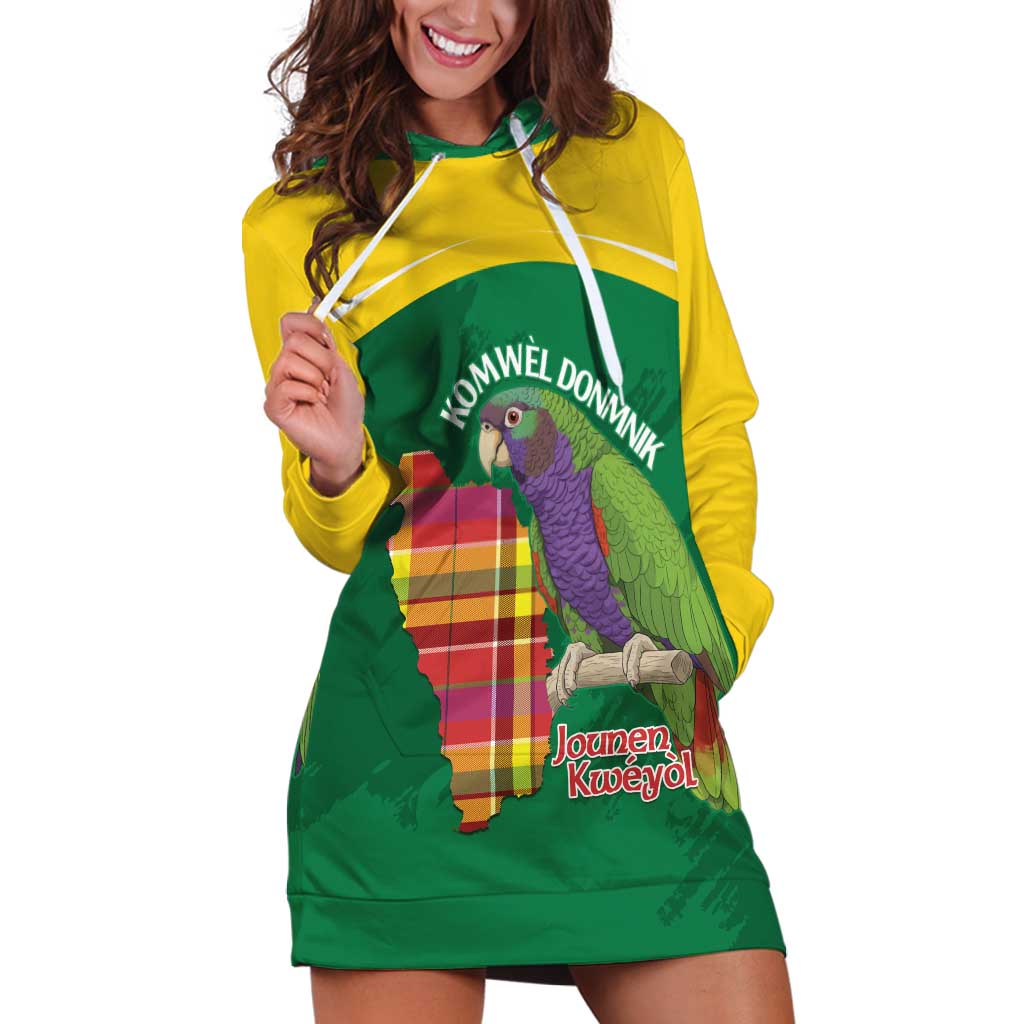 Personalized Komwel Donmnik Jounen Kweyol Hoodie Dress Dominica Creole Day Imperial Amazon - Wonder Print Shop