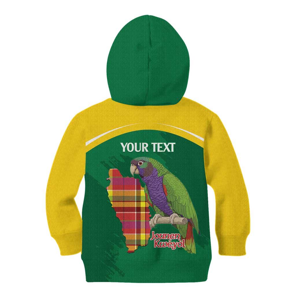 Personalized Komwel Donmnik Jounen Kweyol Kid Hoodie Dominica Creole Day Imperial Amazon - Wonder Print Shop