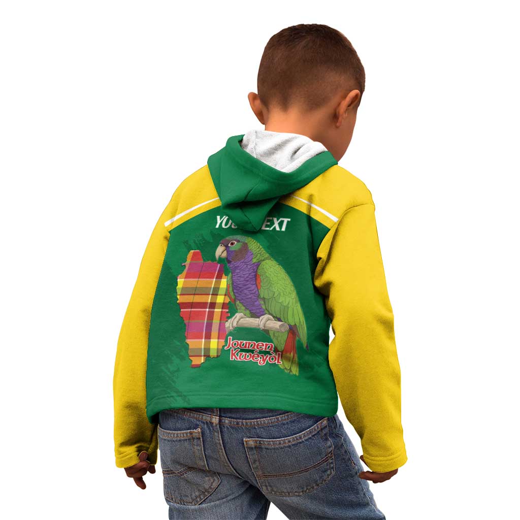 Personalized Komwel Donmnik Jounen Kweyol Kid Hoodie Dominica Creole Day Imperial Amazon - Wonder Print Shop