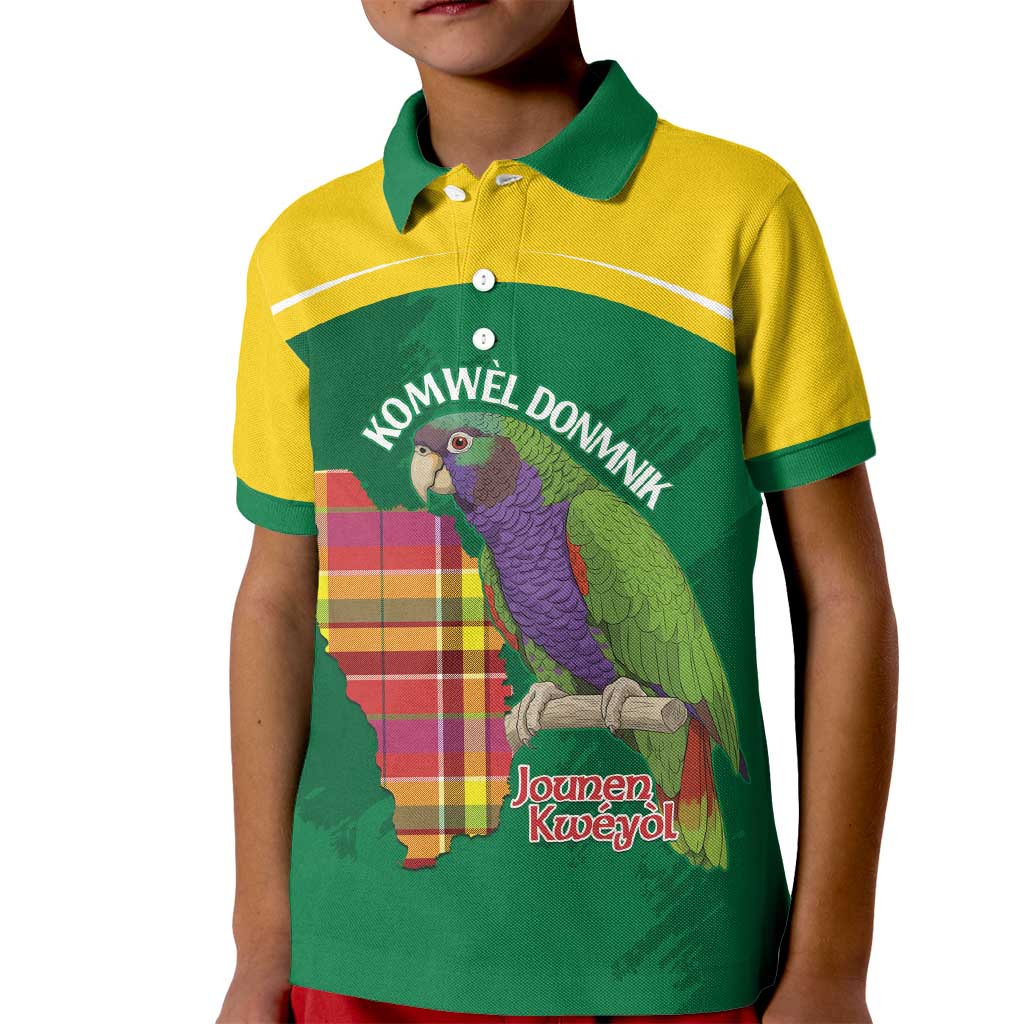 Personalized Komwel Donmnik Jounen Kweyol Kid Polo Shirt Dominica Creole Day Imperial Amazon - Wonder Print Shop