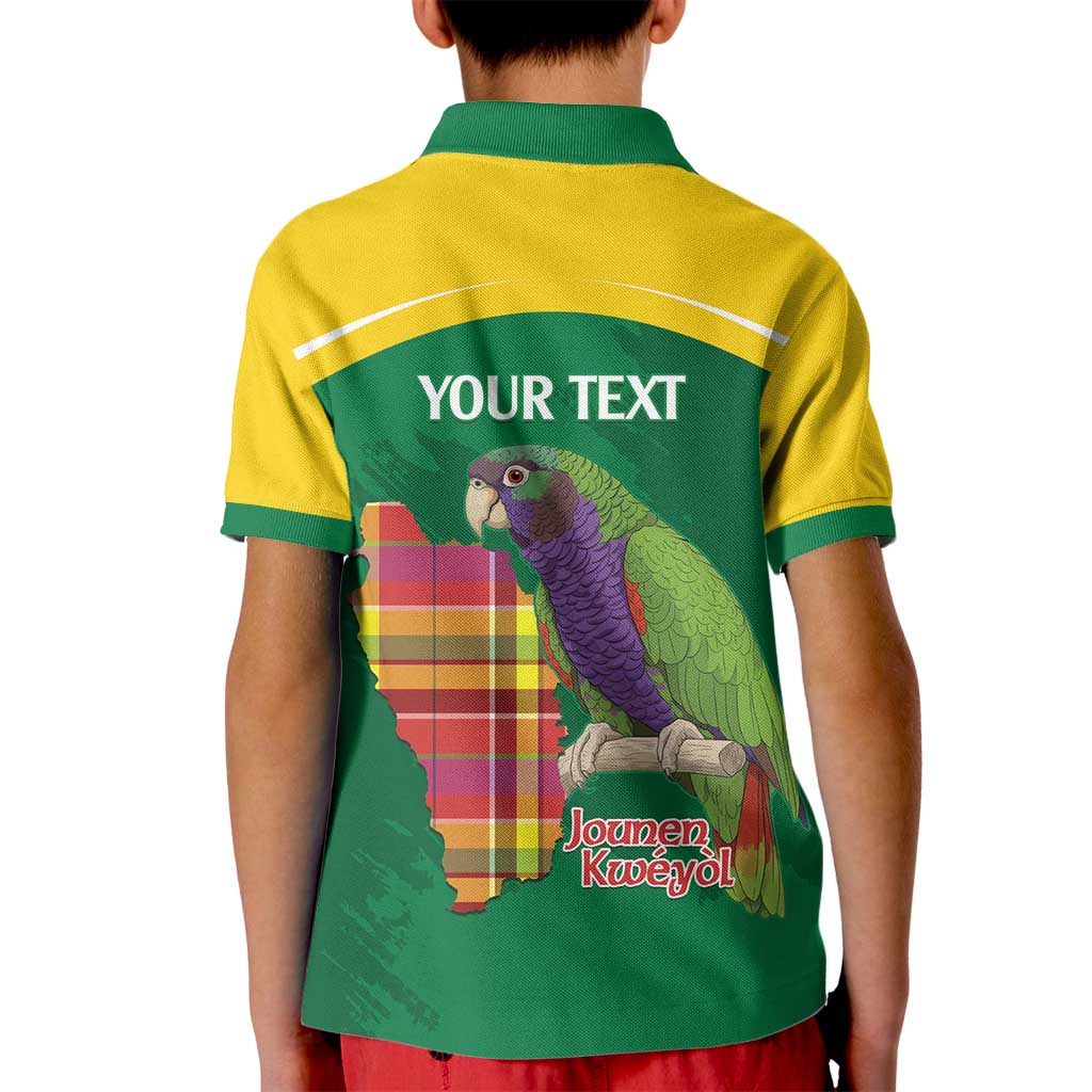 Personalized Komwel Donmnik Jounen Kweyol Kid Polo Shirt Dominica Creole Day Imperial Amazon - Wonder Print Shop