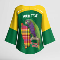 Personalized Komwel Donmnik Jounen Kweyol Kimono Sleeve Blouse Dominica Creole Day Imperial Amazon - Wonder Print Shop