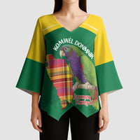 Personalized Komwel Donmnik Jounen Kweyol Kimono Sleeve Blouse Dominica Creole Day Imperial Amazon - Wonder Print Shop
