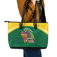 Komwel Donmnik Jounen Kweyol Leather Tote Bag Dominica Creole Day Imperial Amazon - Wonder Print Shop