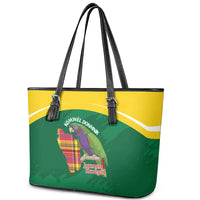 Komwel Donmnik Jounen Kweyol Leather Tote Bag Dominica Creole Day Imperial Amazon - Wonder Print Shop