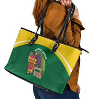 Komwel Donmnik Jounen Kweyol Leather Tote Bag Dominica Creole Day Imperial Amazon - Wonder Print Shop
