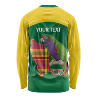 Personalized Komwel Donmnik Jounen Kweyol Long Sleeve Shirt Dominica Creole Day Imperial Amazon - Wonder Print Shop