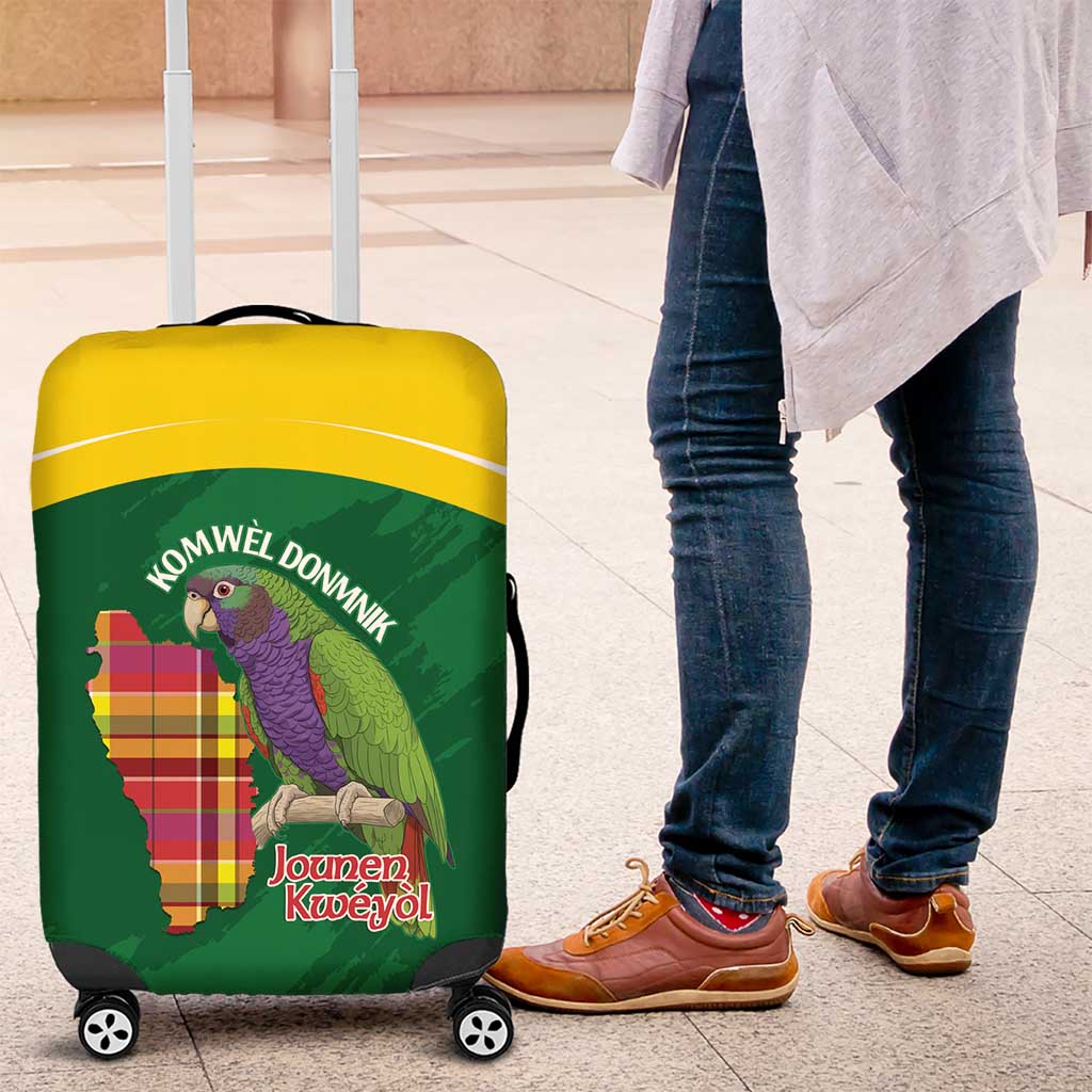 Komwel Donmnik Jounen Kweyol Luggage Cover Dominica Creole Day Imperial Amazon - Wonder Print Shop