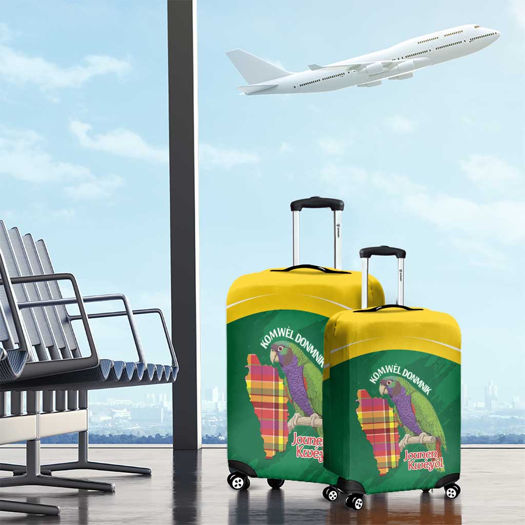 Komwel Donmnik Jounen Kweyol Luggage Cover Dominica Creole Day Imperial Amazon - Wonder Print Shop