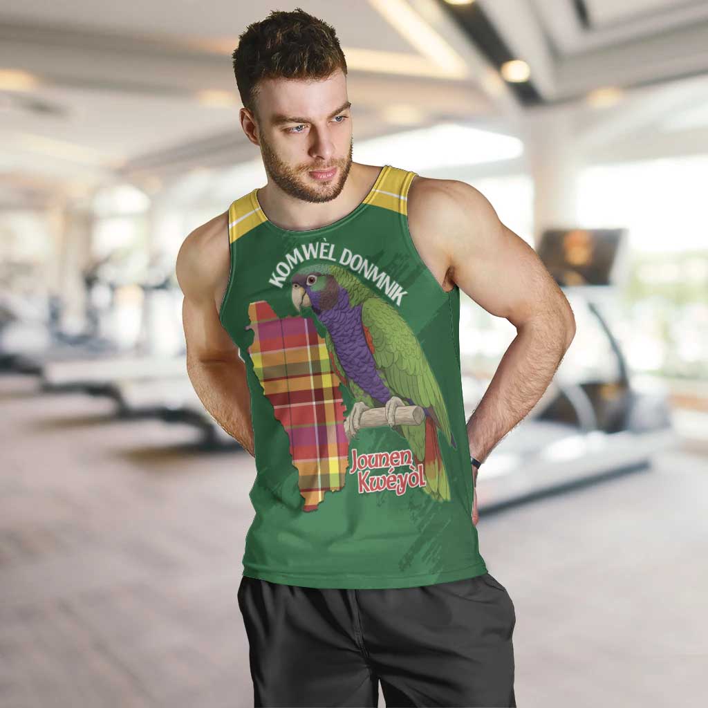 Personalized Komwel Donmnik Jounen Kweyol Men Tank Top Dominica Creole Day Imperial Amazon - Wonder Print Shop