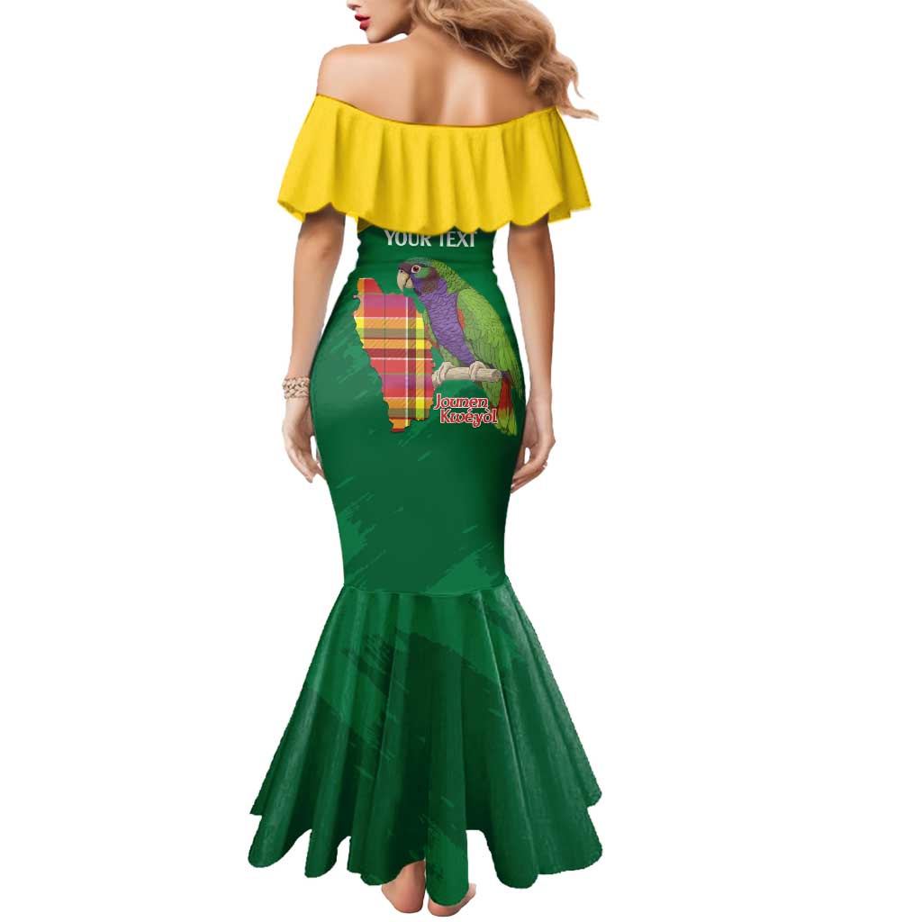 Personalized Komwel Donmnik Jounen Kweyol Mermaid Dress Dominica Creole Day Imperial Amazon - Wonder Print Shop