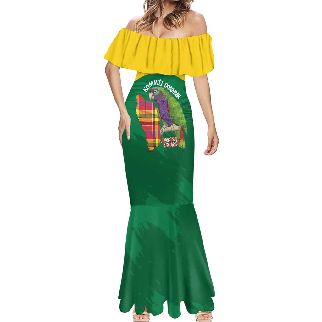Personalized Komwel Donmnik Jounen Kweyol Mermaid Dress Dominica Creole Day Imperial Amazon - Wonder Print Shop
