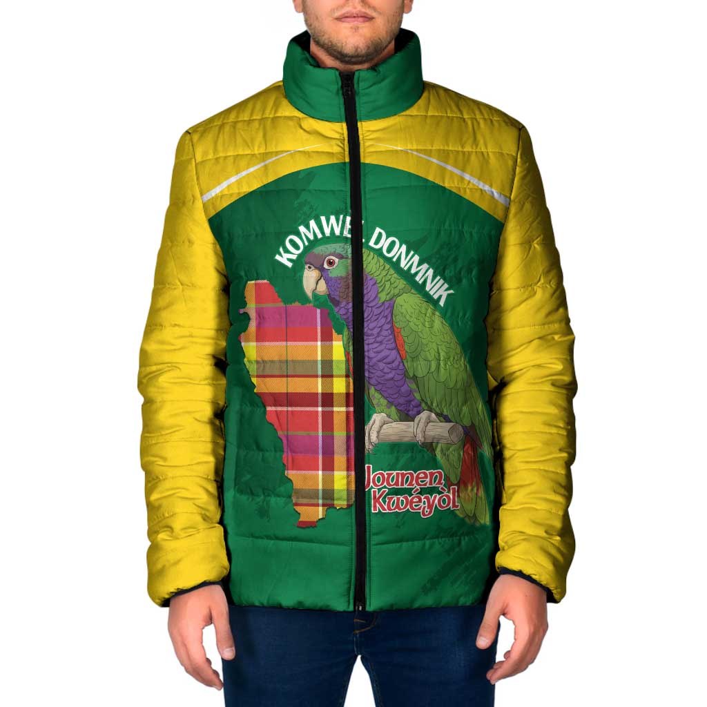 Personalized Komwel Donmnik Jounen Kweyol Padded Jacket Dominica Creole Day Imperial Amazon - Wonder Print Shop
