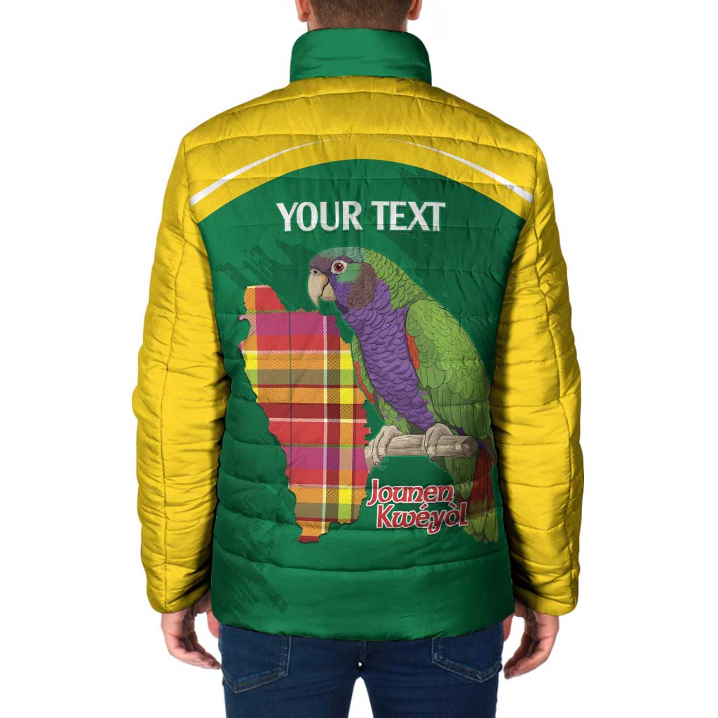 Personalized Komwel Donmnik Jounen Kweyol Padded Jacket Dominica Creole Day Imperial Amazon - Wonder Print Shop