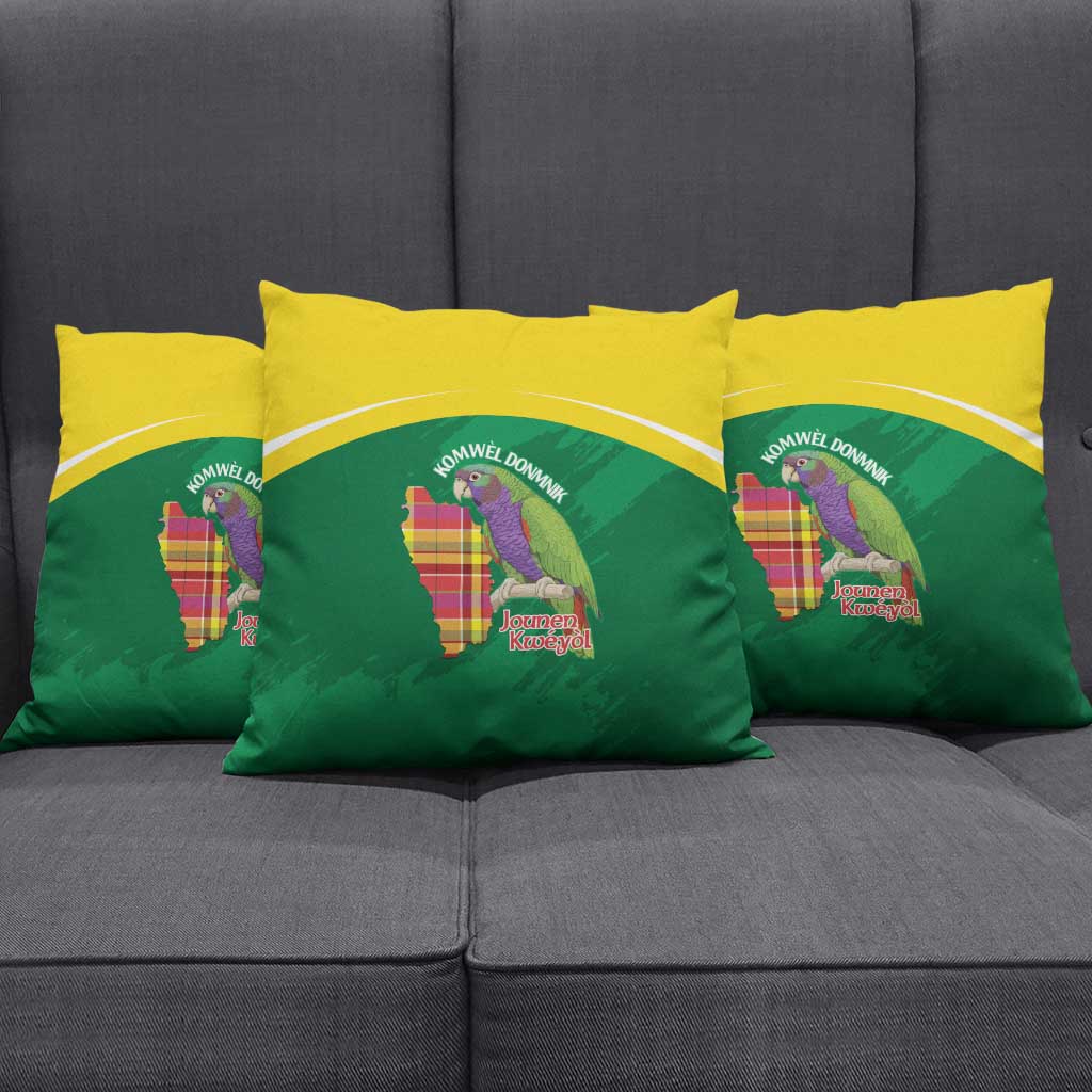 Komwel Donmnik Jounen Kweyol Pillow Cover Dominica Creole Day Imperial Amazon - Wonder Print Shop