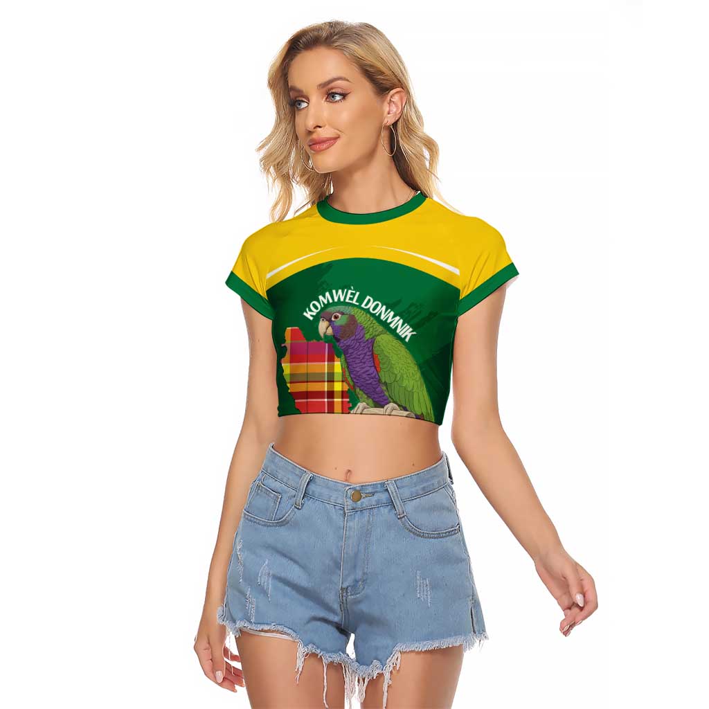 Personalized Komwel Donmnik Jounen Kweyol Raglan Cropped T Shirt Dominica Creole Day Imperial Amazon - Wonder Print Shop