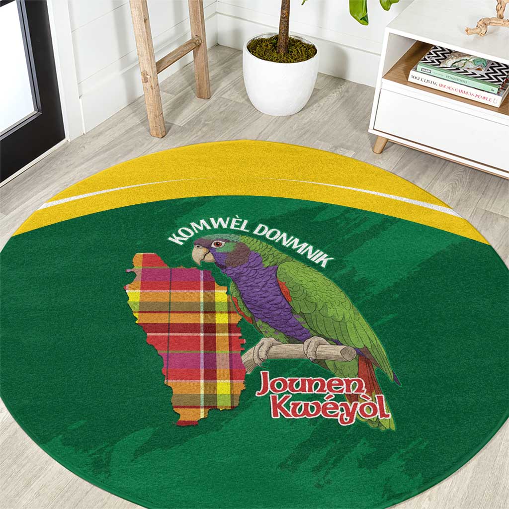 Komwel Donmnik Jounen Kweyol Round Carpet Dominica Creole Day Imperial Amazon - Wonder Print Shop