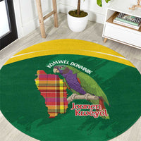Komwel Donmnik Jounen Kweyol Round Carpet Dominica Creole Day Imperial Amazon - Wonder Print Shop