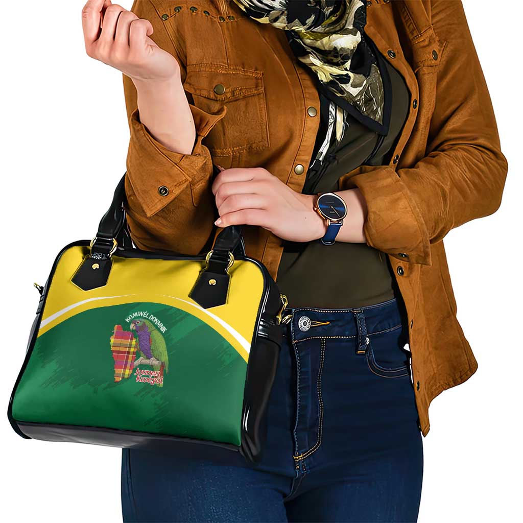 Komwel Donmnik Jounen Kweyol Shoulder Handbag Dominica Creole Day Imperial Amazon - Wonder Print Shop