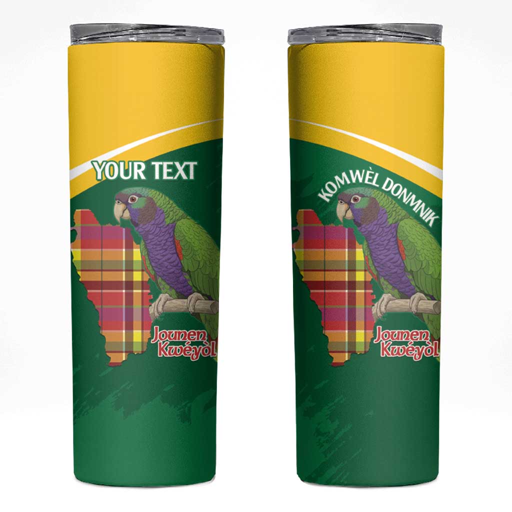 Personalized Komwel Donmnik Jounen Kweyol Skinny Tumbler Dominica Creole Day Imperial Amazon - Wonder Print Shop