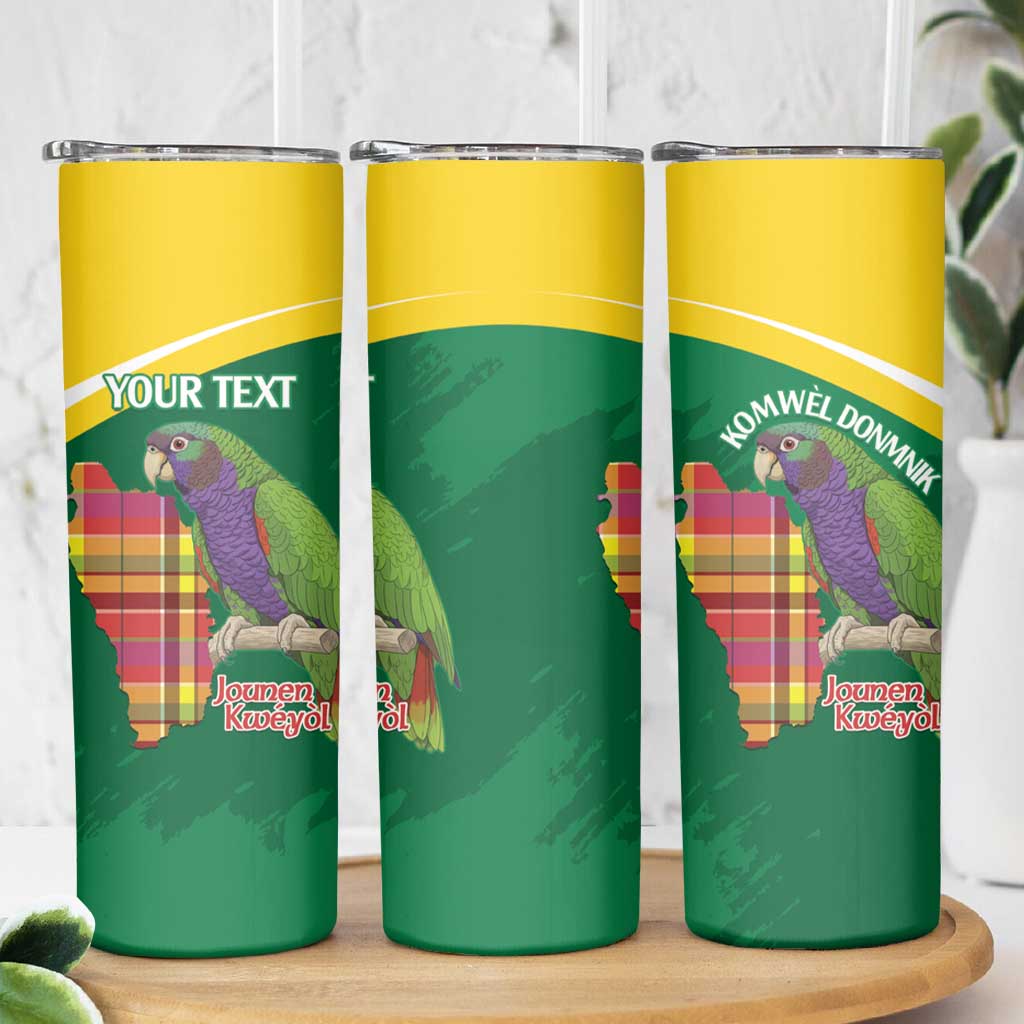 Personalized Komwel Donmnik Jounen Kweyol Skinny Tumbler Dominica Creole Day Imperial Amazon - Wonder Print Shop