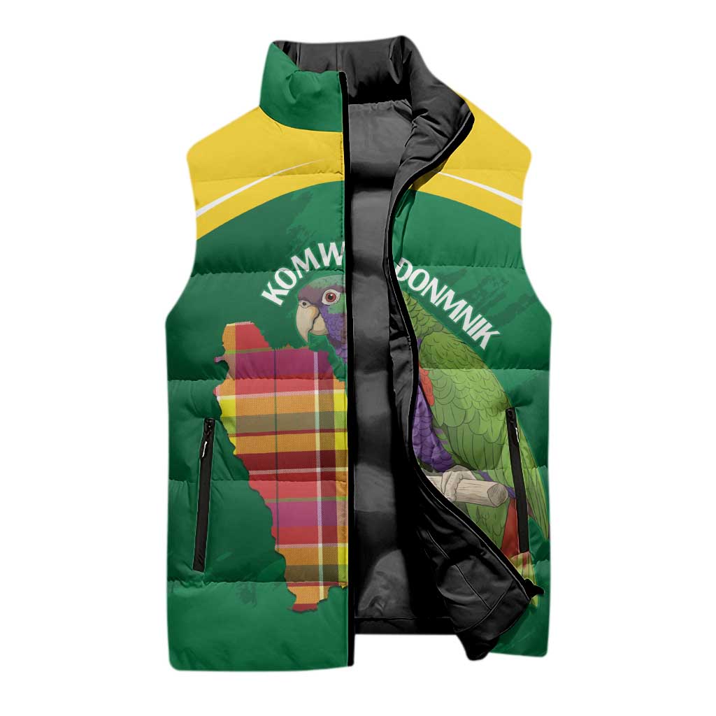 Personalized Komwel Donmnik Jounen Kweyol Sleeveless Puffer Jacket Dominica Creole Day Imperial Amazon - Wonder Print Shop