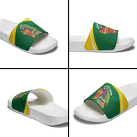 Komwel Donmnik Jounen Kweyol Slide Sandals Dominica Creole Day Imperial Amazon - Wonder Print Shop