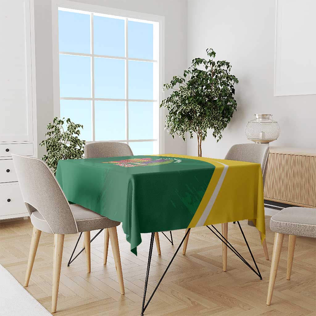 Komwel Donmnik Jounen Kweyol Tablecloth Dominica Creole Day Imperial Amazon - Wonder Print Shop