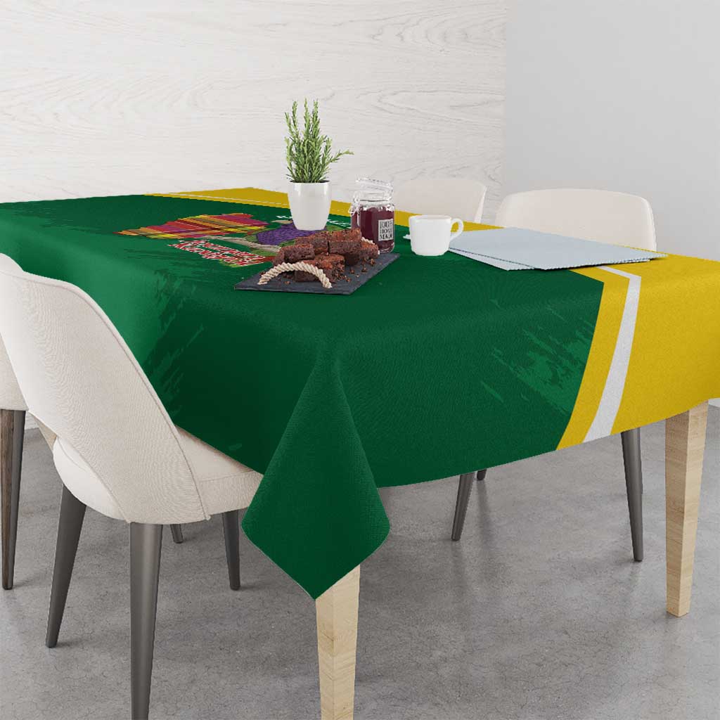 Komwel Donmnik Jounen Kweyol Tablecloth Dominica Creole Day Imperial Amazon - Wonder Print Shop