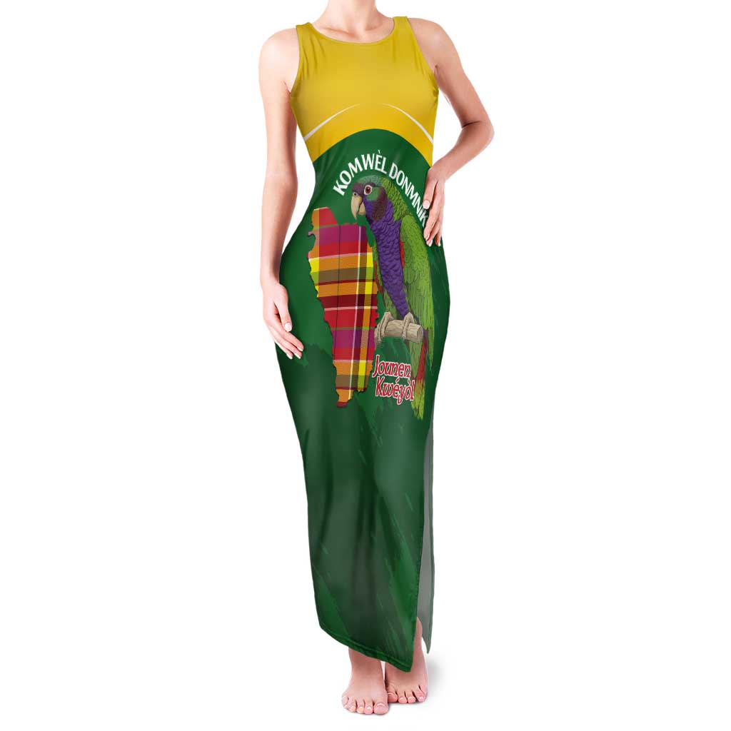 Personalized Komwel Donmnik Jounen Kweyol Tank Maxi Dress Dominica Creole Day Imperial Amazon - Wonder Print Shop