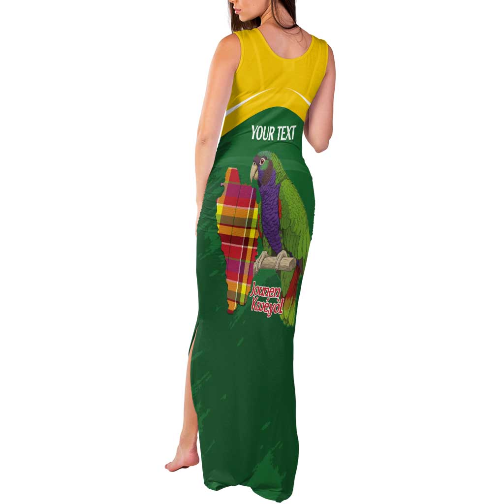 Personalized Komwel Donmnik Jounen Kweyol Tank Maxi Dress Dominica Creole Day Imperial Amazon - Wonder Print Shop