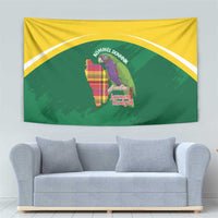 Komwel Donmnik Jounen Kweyol Tapestry Dominica Creole Day Imperial Amazon - Wonder Print Shop