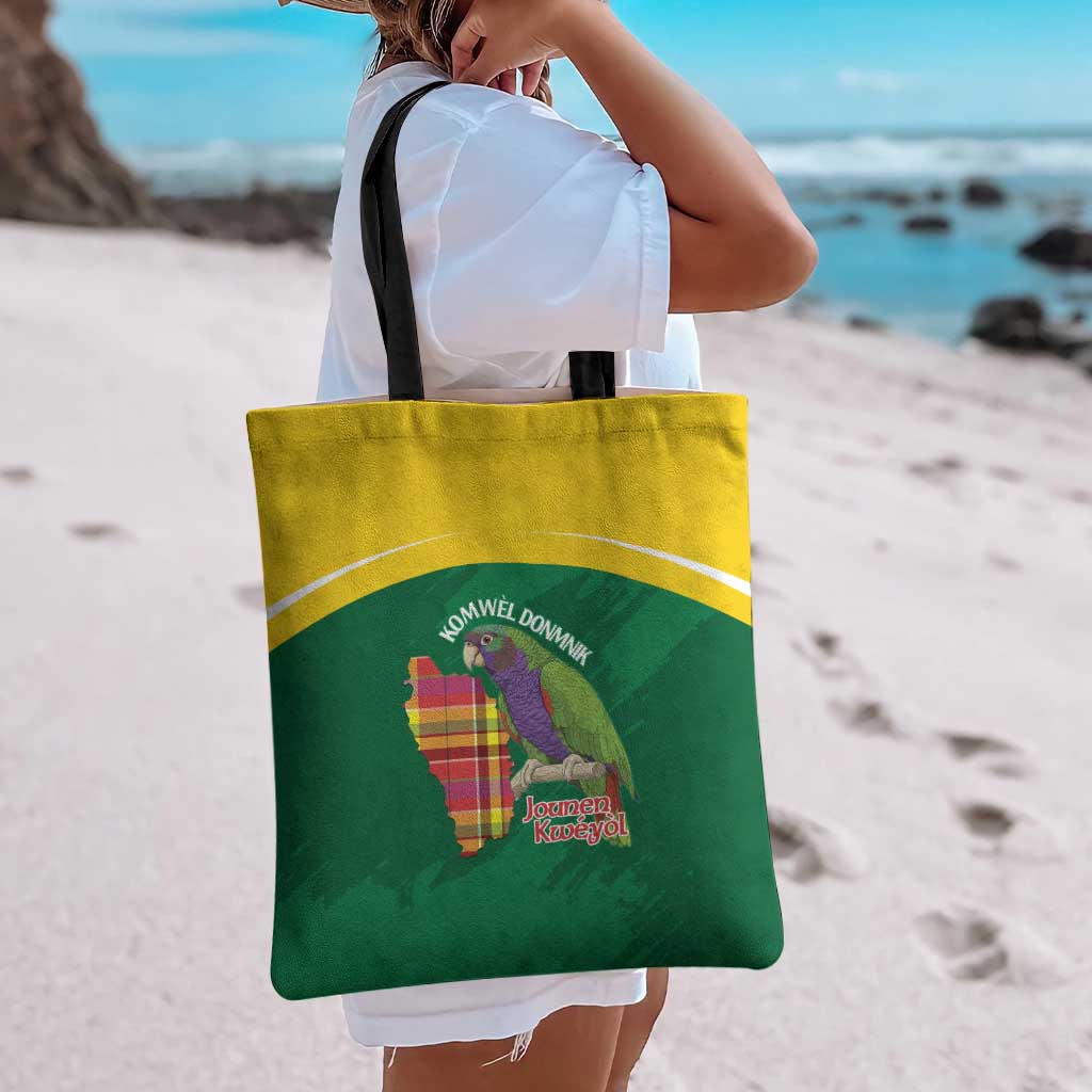 Komwel Donmnik Jounen Kweyol Tote Bag Dominica Creole Day Imperial Amazon - Wonder Print Shop