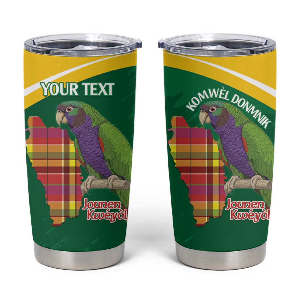 Personalized Komwel Donmnik Jounen Kweyol Tumbler Cup Dominica Creole Day Imperial Amazon - Wonder Print Shop