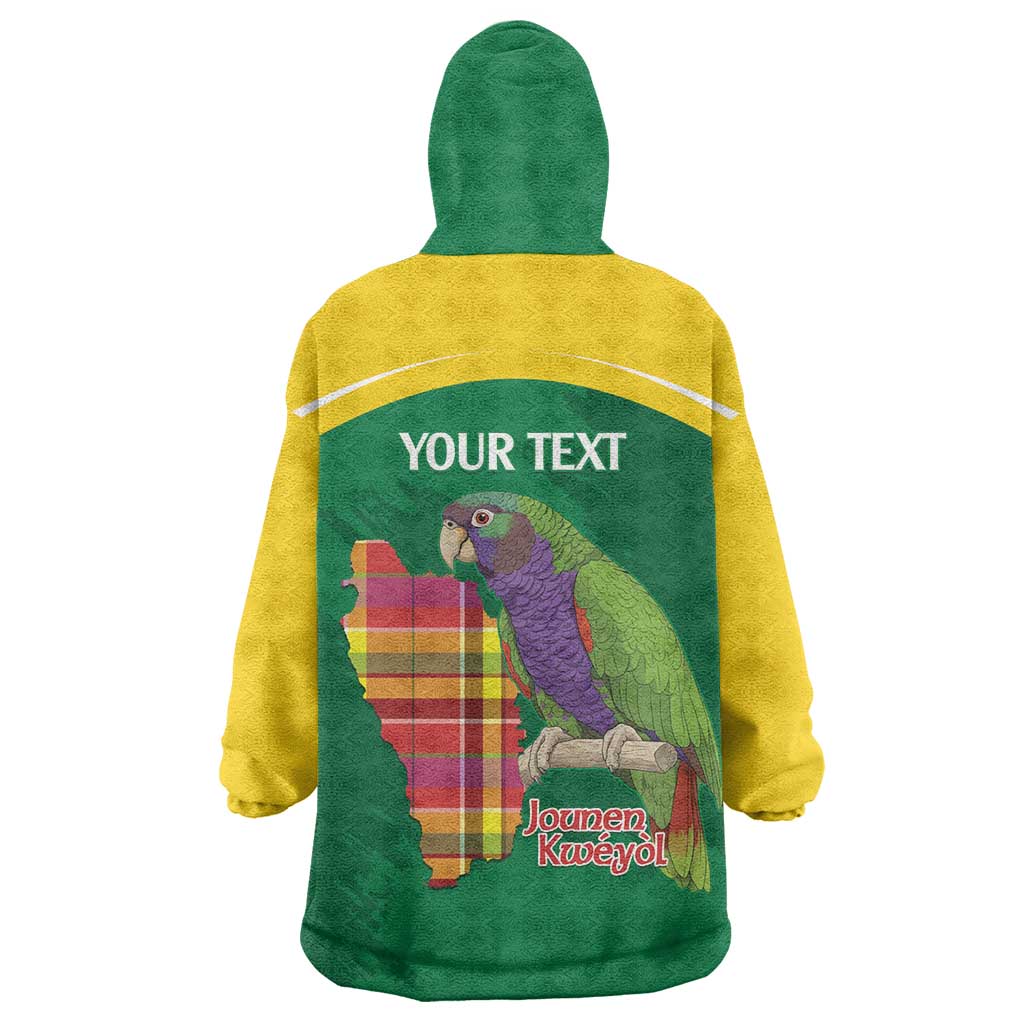 Personalized Komwel Donmnik Jounen Kweyol Wearable Blanket Hoodie Dominica Creole Day Imperial Amazon - Wonder Print Shop