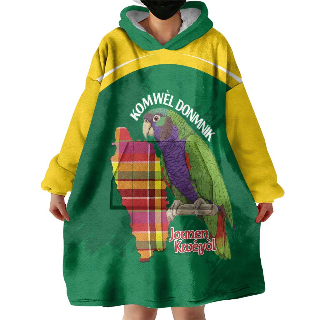 Personalized Komwel Donmnik Jounen Kweyol Wearable Blanket Hoodie Dominica Creole Day Imperial Amazon - Wonder Print Shop
