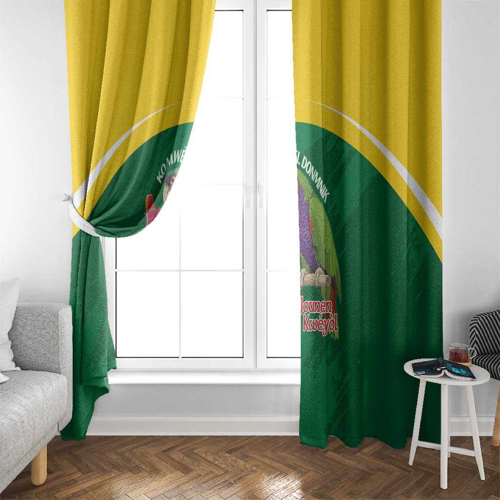 Komwel Donmnik Jounen Kweyol Window Curtain Dominica Creole Day Imperial Amazon - Wonder Print Shop