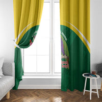 Komwel Donmnik Jounen Kweyol Window Curtain Dominica Creole Day Imperial Amazon - Wonder Print Shop