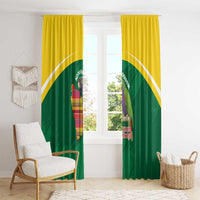 Komwel Donmnik Jounen Kweyol Window Curtain Dominica Creole Day Imperial Amazon - Wonder Print Shop