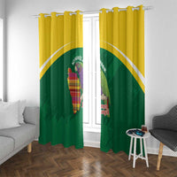 Komwel Donmnik Jounen Kweyol Window Curtain Dominica Creole Day Imperial Amazon - Wonder Print Shop