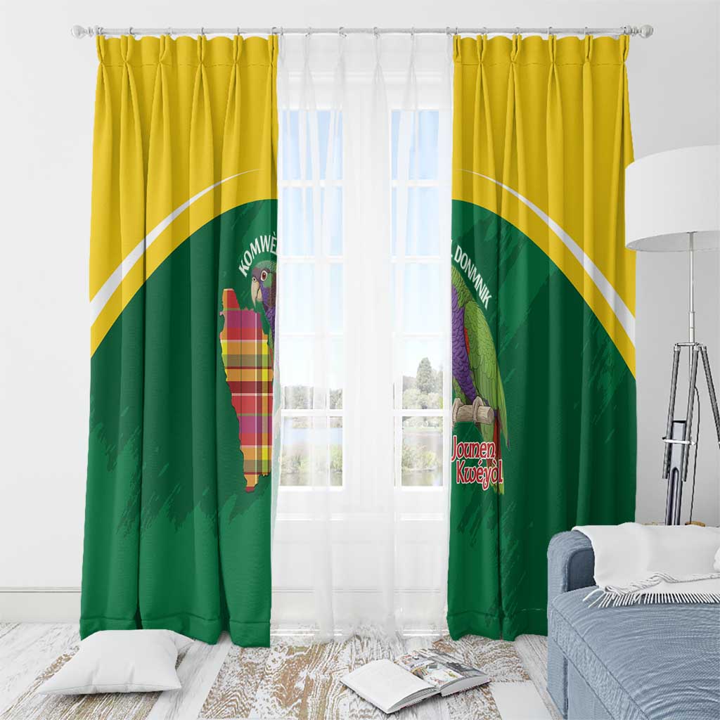 Komwel Donmnik Jounen Kweyol Window Curtain Dominica Creole Day Imperial Amazon - Wonder Print Shop