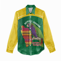 Personalized Komwel Donmnik Jounen Kweyol Women Casual Shirt Dominica Creole Day Imperial Amazon - Wonder Print Shop