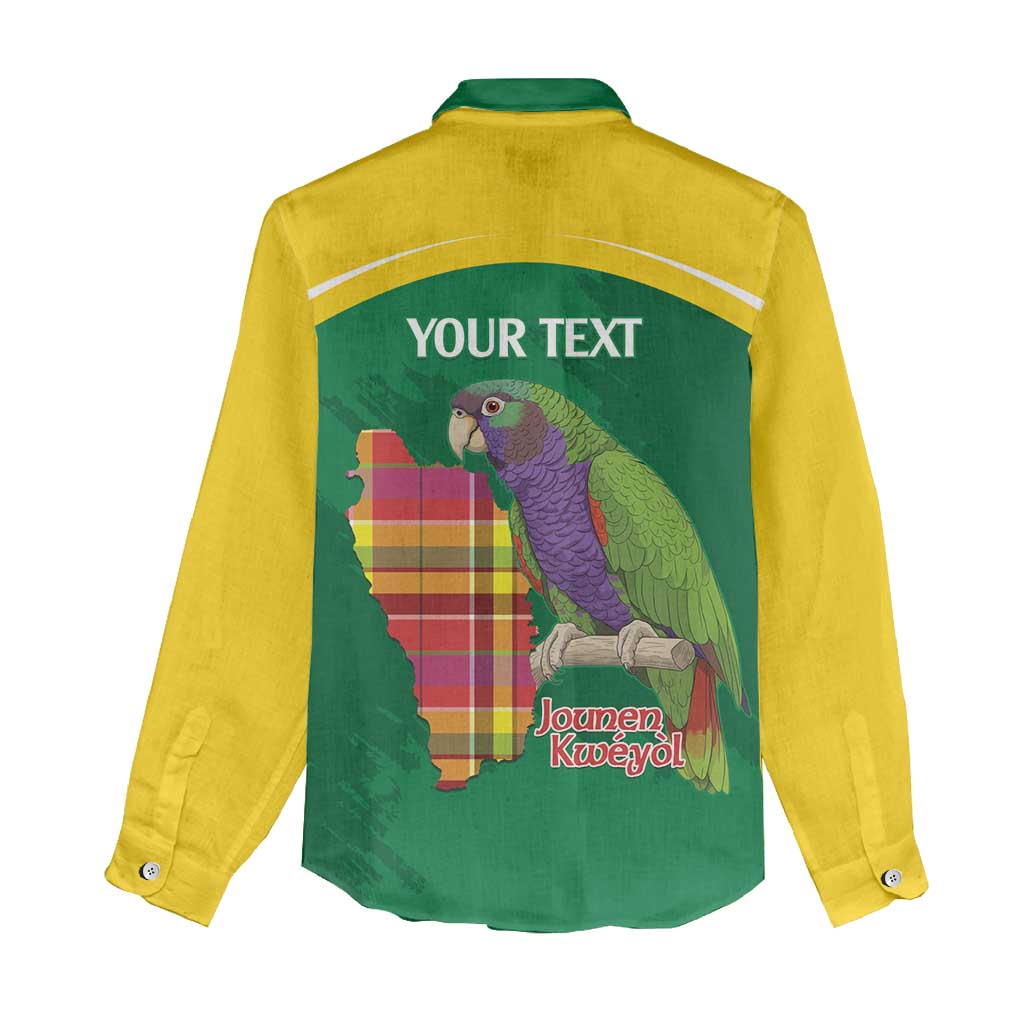 Personalized Komwel Donmnik Jounen Kweyol Women Casual Shirt Dominica Creole Day Imperial Amazon - Wonder Print Shop