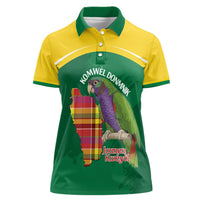 Personalized Komwel Donmnik Jounen Kweyol Women Polo Shirt Dominica Creole Day Imperial Amazon - Wonder Print Shop