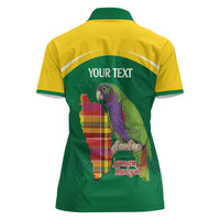 Personalized Komwel Donmnik Jounen Kweyol Women Polo Shirt Dominica Creole Day Imperial Amazon - Wonder Print Shop
